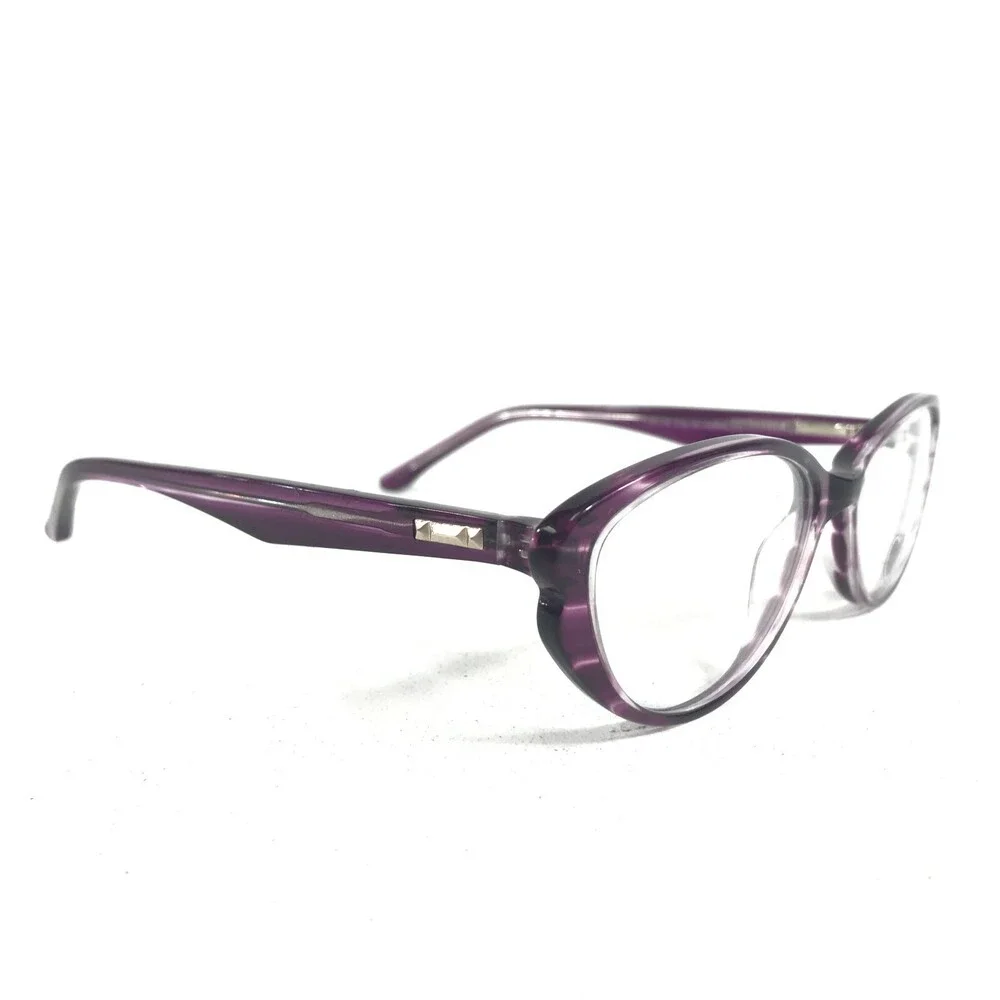 Truth & Love T & L 04 COL 80 Eyeglasses Frames Purple Horn Oval 52-16-135